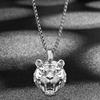 Hip Hop Ins Male Fashion Tiger Pendant China-Chic Chinese Zodiac Tiger Head Necklace Retro Pendant