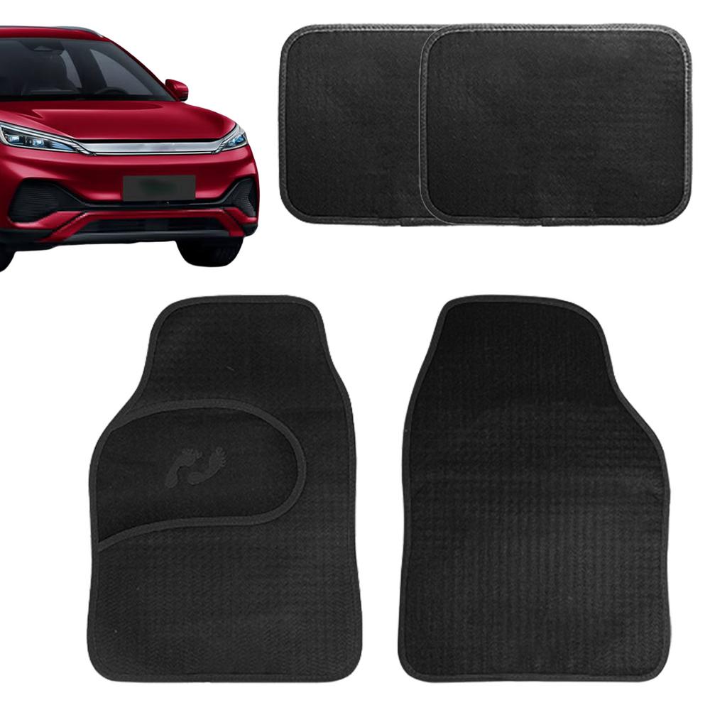Коврики для автомобилей 4 шт. Всепогодные автомобильные коврики Защита пола автомобиля Прочные автомобильные аксессуары для салона