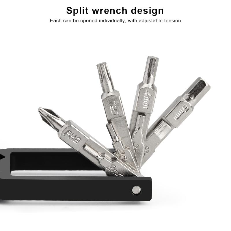 20 In1 Bicycle Repair Tools Kit Hex Spoke Wrench Mountain Road Bike Repair Screwdriver Tool Multi Function Foldable Wrench
