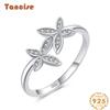 Tancise Classic стерлингового серебра 925 пробы кольцо с цирконом женские ювелирные изделия свадебное обещание вечерние подарок