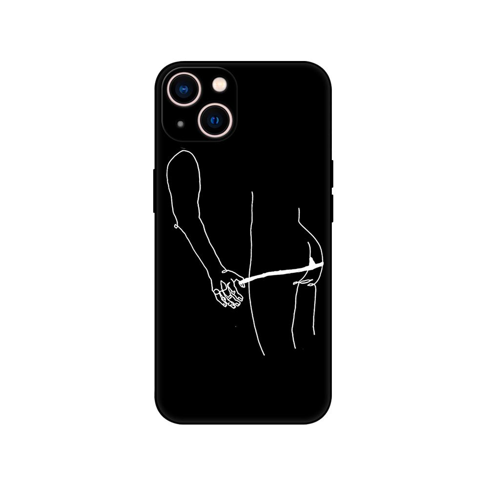 Черный чехол из ТПУ для Honor 8a Prime 8s 9 10X Lite 9A 9C 9X Premium Pro 9S чехол Минималистичный дизайн Сексуальная пара