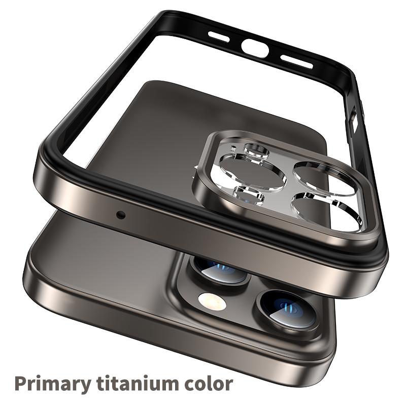 Алюминиевый сплав рамка роскошный тонкий чехол для iPhone 16 Plus 15 Pro Max 14 Pro 13 противоударный внутренний силиконовый чехол для телефона