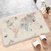 Cartoon animal world Door Mat Washable Non-Slip Living Room Sofa Chairs Area Mat Kitchen Toilet Rug