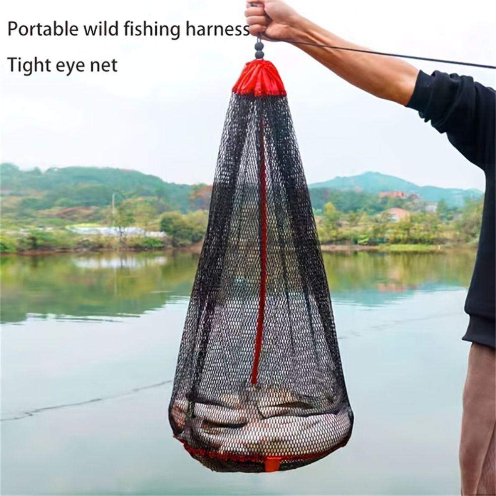 Fish Protection Fishing Mesh Bag Fishing Basket Fishing Net Cage Live Fish Net Pocket Fishing Gear