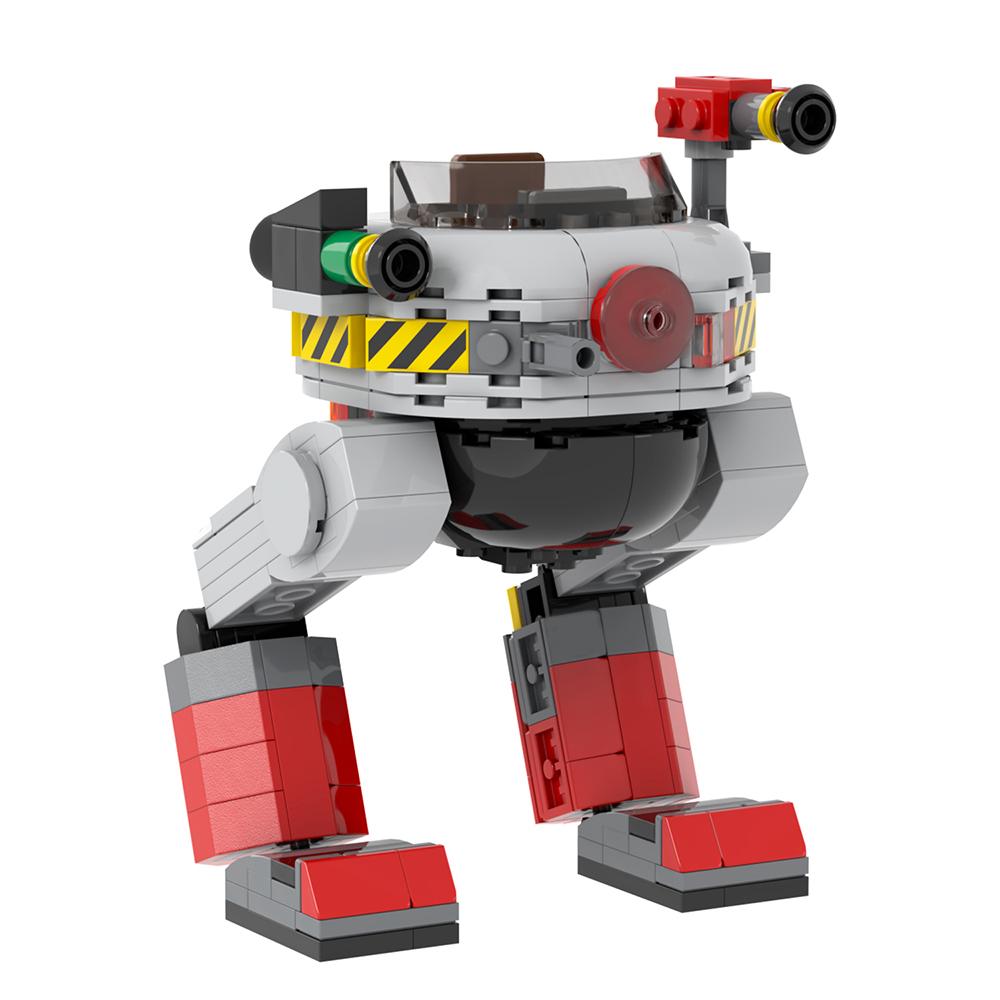 MOC Hedgehog Mech Bricks Car Game Anime Airship Dr Eggmaned Robot Compatible Figure Building Blocks Toys For Children Adult Gift