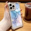 For iPhone 16E 16 Pro Max 15 Pro 14 13 12 11 Case Shell Marble Pattern Clear Lens Protection Soft Silicone Slim Shockproof Phone Cover