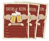 Inkdotpot Приглашение на день рождения Cheers and Beers, приглашения на вечеринку, 30 лет, 40 лет, 50 лет, упаковка из 30 заполненных приглашений с конвертами