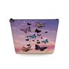 Women Butterfly Print Cosmetic Bag Toiletries Organize Travel Storage Case 6722 KTB