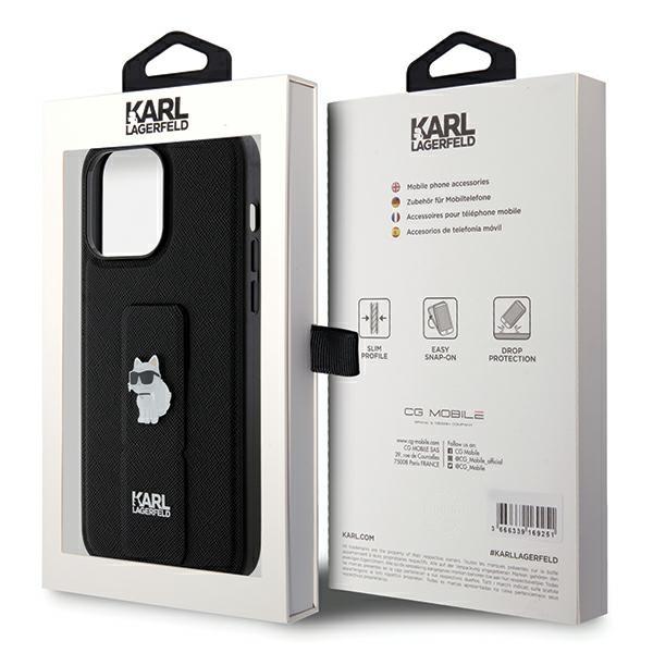 Etui do iPhone 13 Karl Lagerfeld Gripstand Czarny