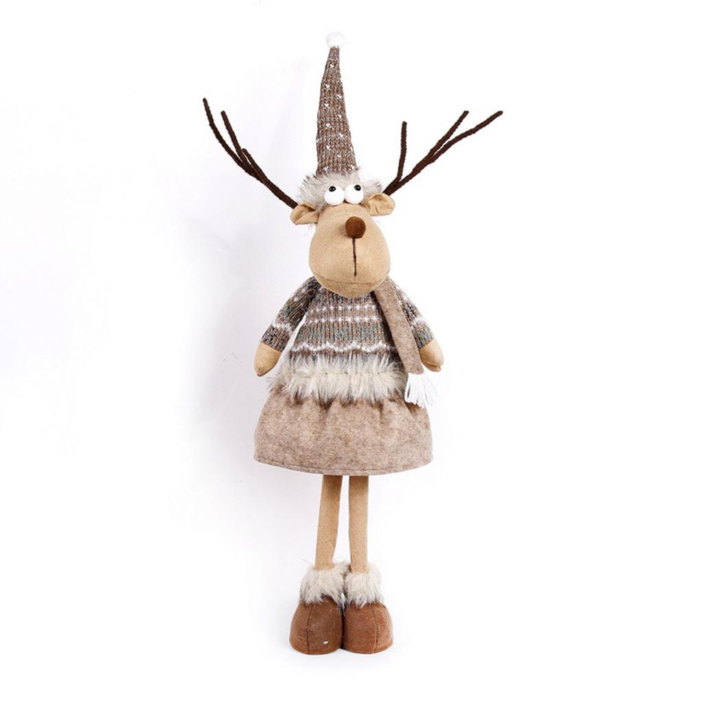 Милые стоячие плюшевые куклы-украшения для окна, дома, куклы, рождественские украшения