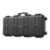 Hard Rifle Case, Lockable Rifle Case with 4 Layers Pre-cut Foams, 914 mm Gun Storage with Wheels, IP67 Waterproof & Dustproof Pistol Storage Cases for