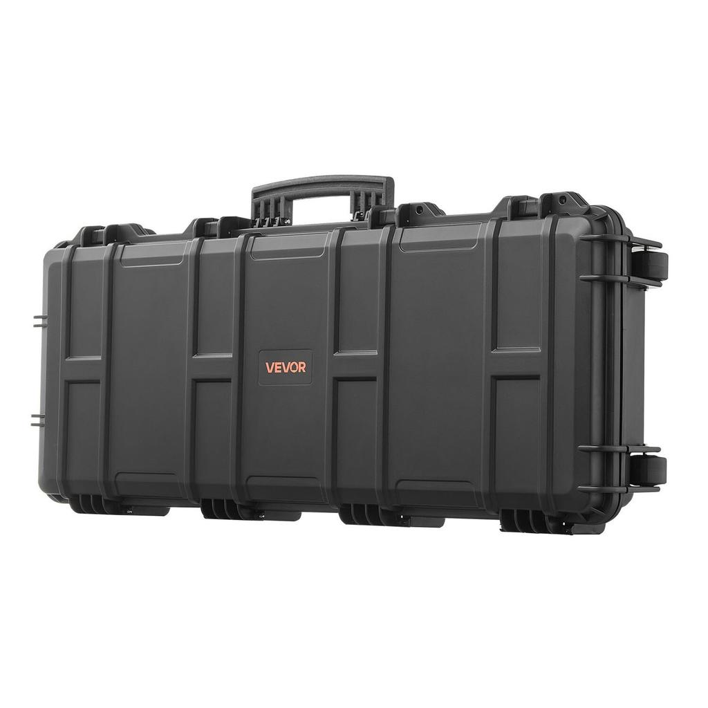 Hard Rifle Case, Lockable Rifle Case with 4 Layers Pre-cut Foams, 914 mm Gun Storage with Wheels, IP67 Waterproof & Dustproof Pistol Storage Cases for