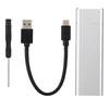 Корпус для твердотельного накопителя USB3.1 Type C to M.2 NGFF B Key SATA 3.0 для компьютера (Серебряный) (Не включая жесткий диск)
