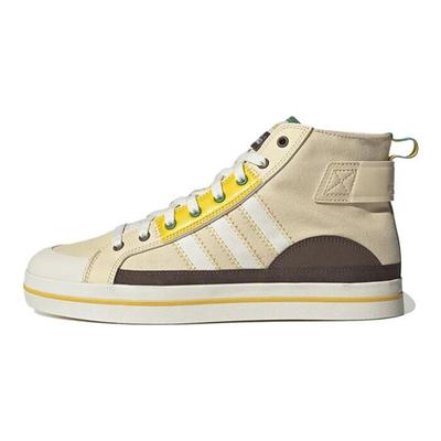 Кеды Neo City Canvas Hi с нескользящей подошвой, прочные, легкие, средней высоты, унисекс, для скейтбординга, белые/желтые, HQ4625
