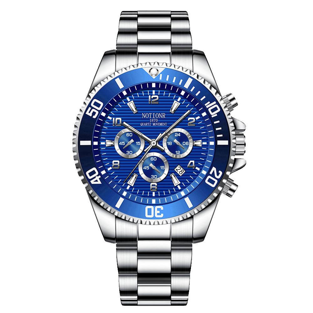 Fashion Business Men's Watch Multi-dial Men's Watch Sports Watch Classic Quartz Watch Stainless Steel Watch Calendar Watch