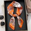 Fashion Luxury Summer Beach 70*70cm Square Silk Scarf Women Handkerchief Female Head Bandana Small Hijab Scarves Tie Shawl