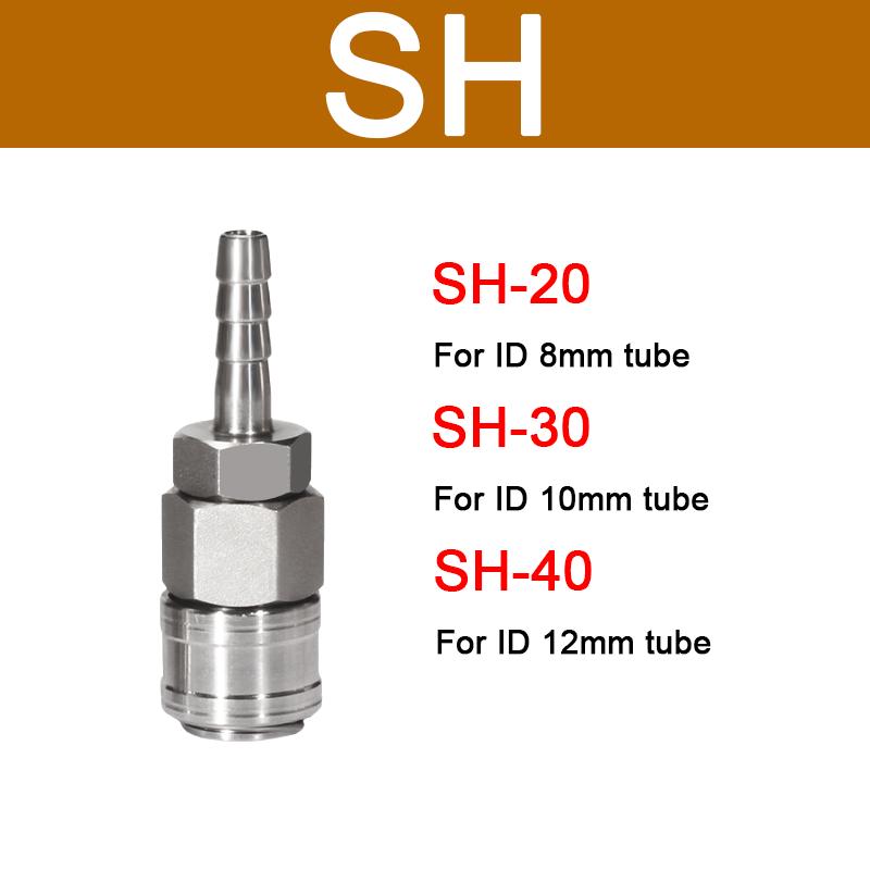 Pneumatic Fitting Quick Coupler Connector Quick Release Fitting Coupling Air Hose Compressor Accessories SP20 PP20 SH20 PH20