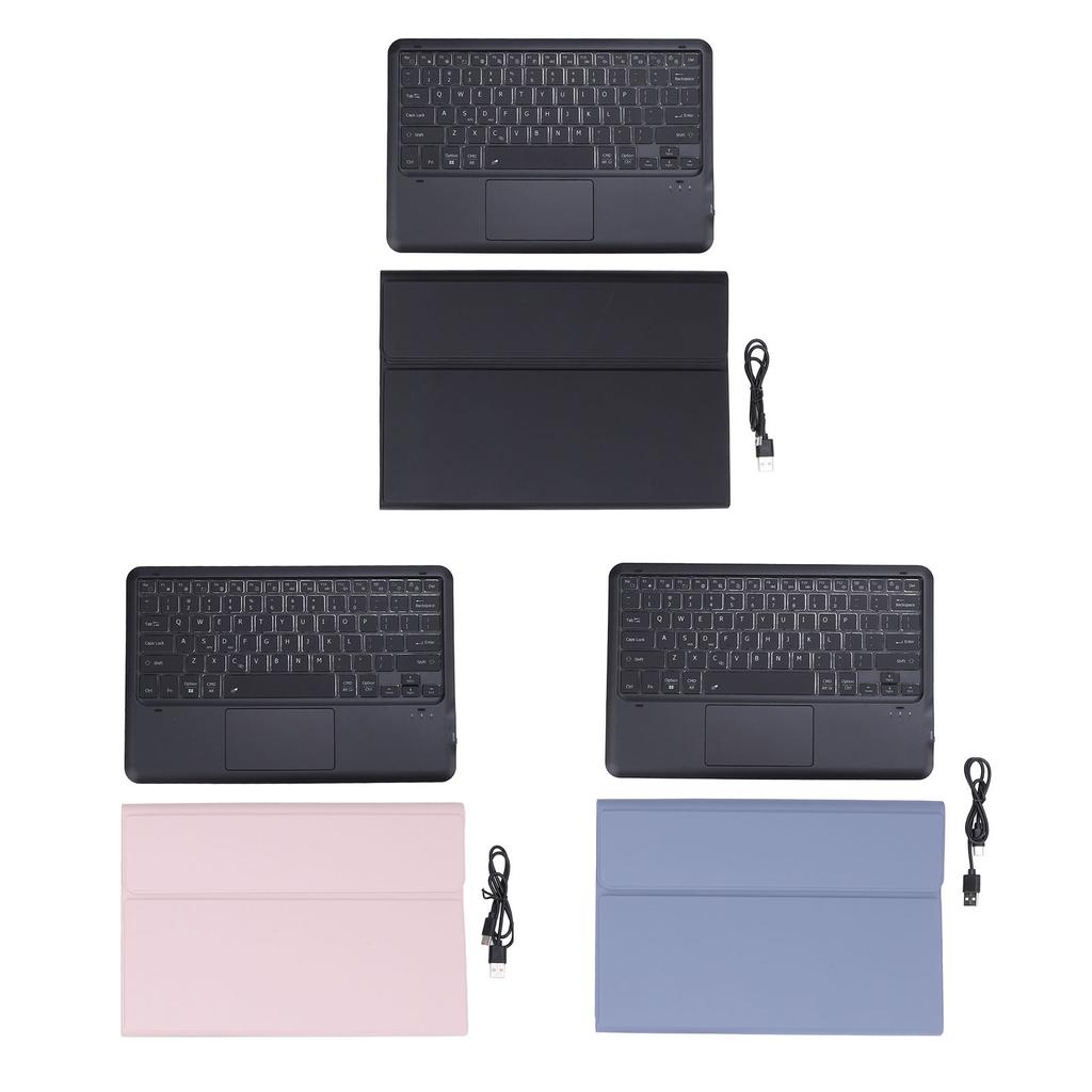 Чехол-клавиатура для планшета с держателем для ручки, тонкий, 7 цветов, с подсветкой, съемный беспроводной планшетный трекпад, клавиатура