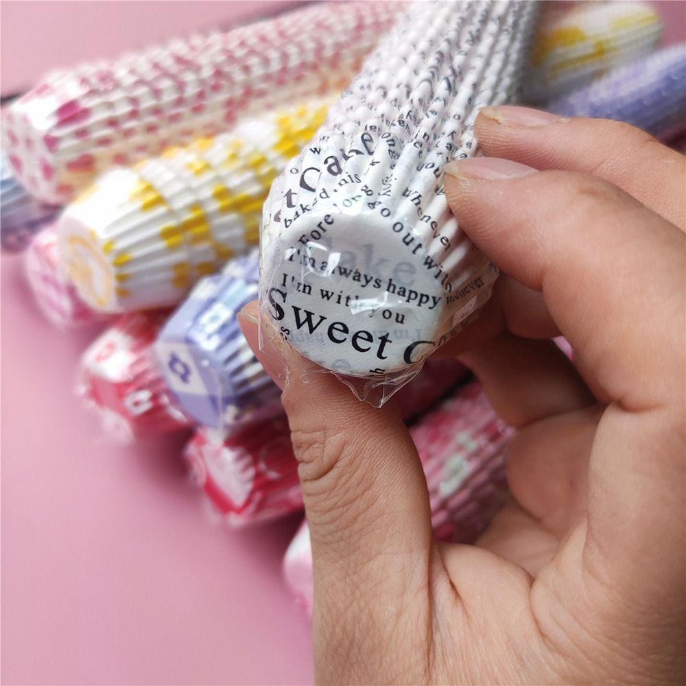 1000pcs Greaseproof Paper Cupcake Liners Disposable Cupcake Wrappers Fashion Muffin Baking Cups