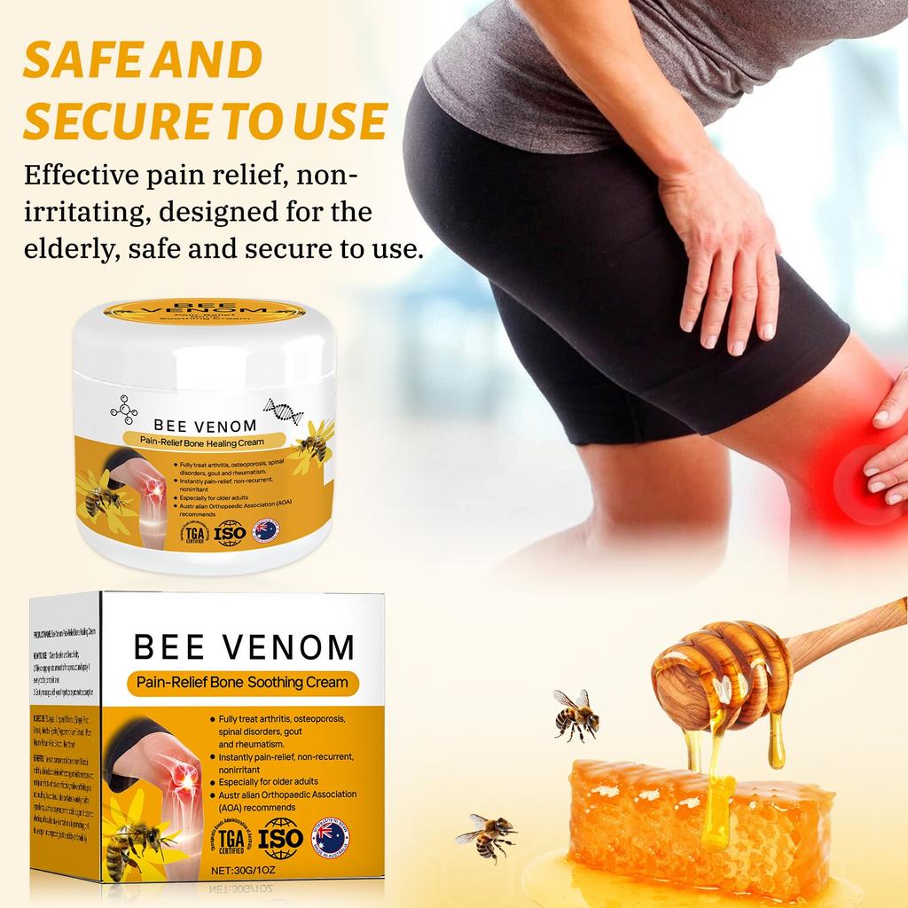 Bee Pain Cream, Bee Cream Joint Cream, Bee Ointment, Bee Cream Against Pain, Cream Soothing Cream Bee Care Gel.