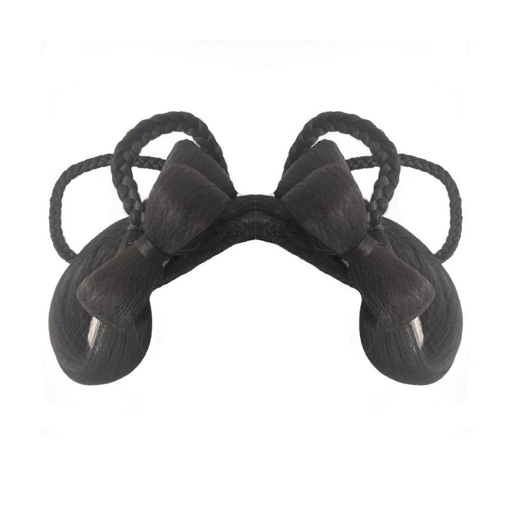 Ancient Style Synthetic Hanfu Headwear Integrated Chinese Bow Hair Bun Princess Cosplay