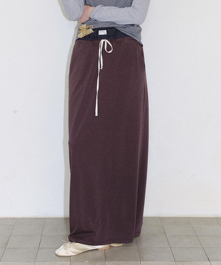 Enor [Core] Comfy Maxi Skirt - Purple