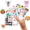 12 шт./комплект Наклейки-игрушки с меняющимся лицом животных Детские игрушки Монтессори Мультяшные животные Русалка Развивающие игрушки для детей TMZ