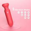 Mini Bullet Vibrator, 9 Modes G Spot Clitoral Stimulator, Rechargeable, Red | Unique lipstick shape, 9 powerful yet quiet vibration modes, fully