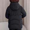 Plus Size XL-5XL Middle Age Woman Winter Coats Hooded Elegant Loose Thick Warm Parkas Female Jacket