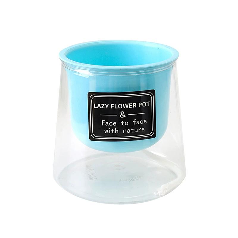 3.93Дюйма Ленивый Автоматический Впитывающий Горшок Горшок Гостиная Балкон Горшок Горшок