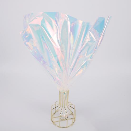 1 рулон яркой радужной пленки, красивая декоративная, практичная, безопасная, устойчивая к разрыву, устойчивая к разрыву упаковочная бумага для цветов