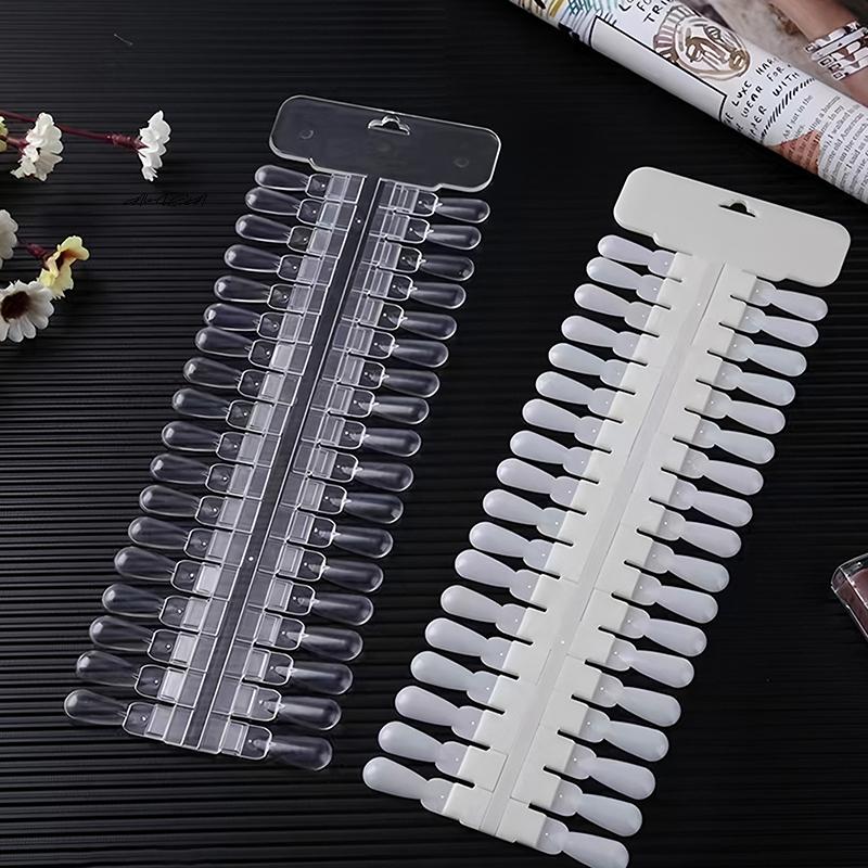 1 Набор Натуральный Прозрачный Цвет Карта Съемный Дисплей для Нейл-Арта Дизайн Капля Слезы Подставка для Типсов Искусственных Ногтей Инструмент для Практики Маникюра Гель-лаком