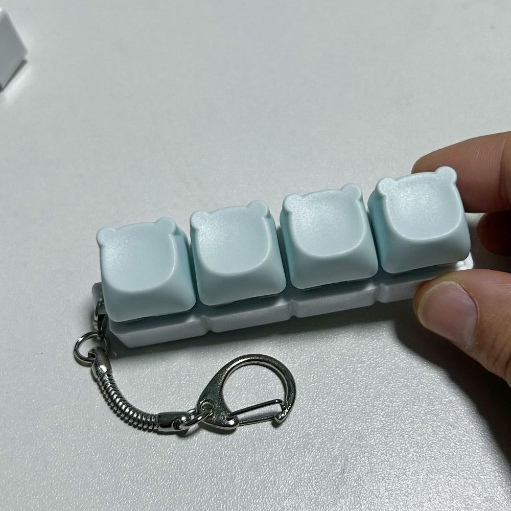 DIY Клавиатура Брелок-Фиджет Ключи Кнопка Игрушка-зажим Новая Насадка на Палец Клавиатуры Развлечение