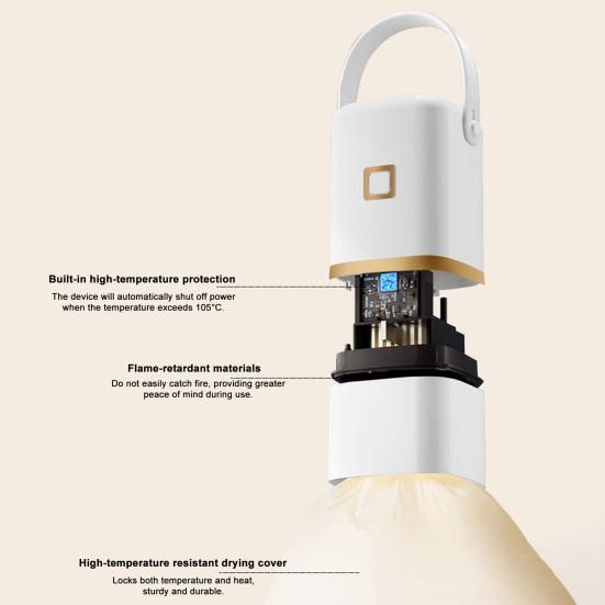 Электрическая сушилка для одежды Энергосберегающая Простая в использовании Портативная Маленькая Тихая Быстросохнущая Машина с регулируемым таймером Мини-сушилка для белья
