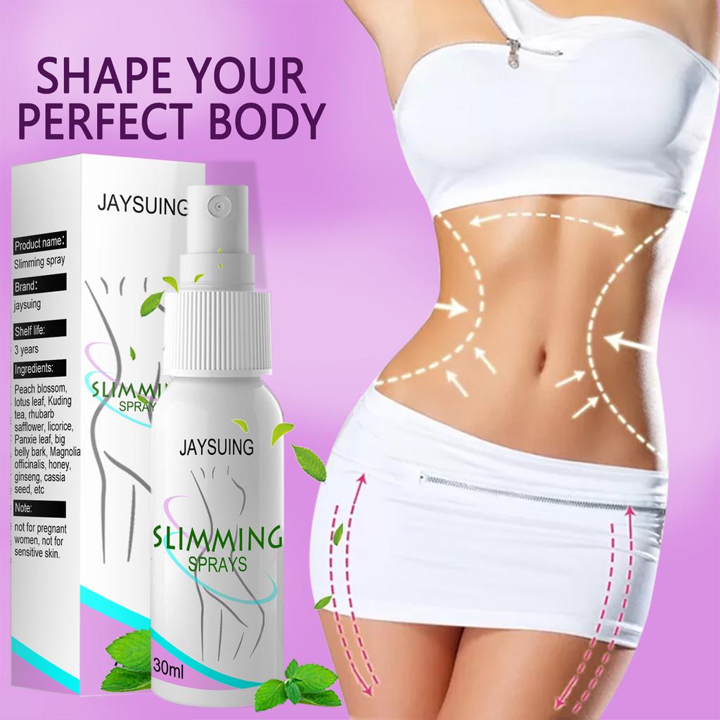 JAYSUING 30ml Slimming Spray Body Fat Burning Tightening Arms Abdomen Tights Hips Legs Thin Spray