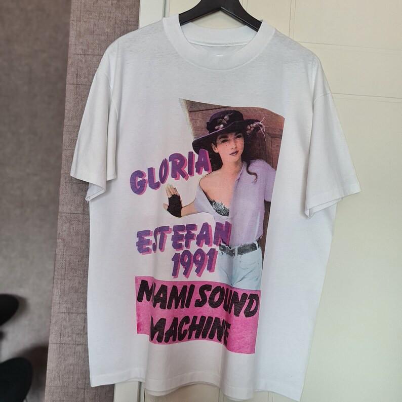 Унисекс Футболка Gloria Estefan Miami Sound Machine Tour Полный Размер Унисекс Футболка