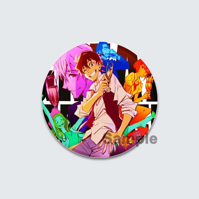 32/44/58mm Great Pretender Pin Round Cartoon Funny Snap-in Brooches for Backpack Cothes Accessories Anime Collection Badge Hat Decoration