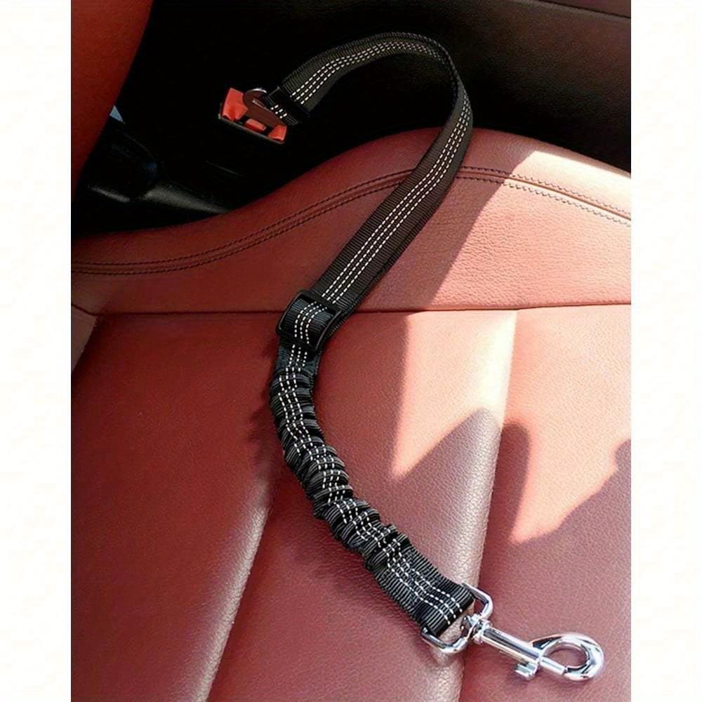 1pcs Pet supplies, car seat belts, dog leashes, retractable cushioning, elastic reflective safety ropes, dog leashes