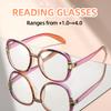 Новые модные и трендовые очки для чтения с большой круглой оправой для повседневной носки и чтения в высоком разрешении