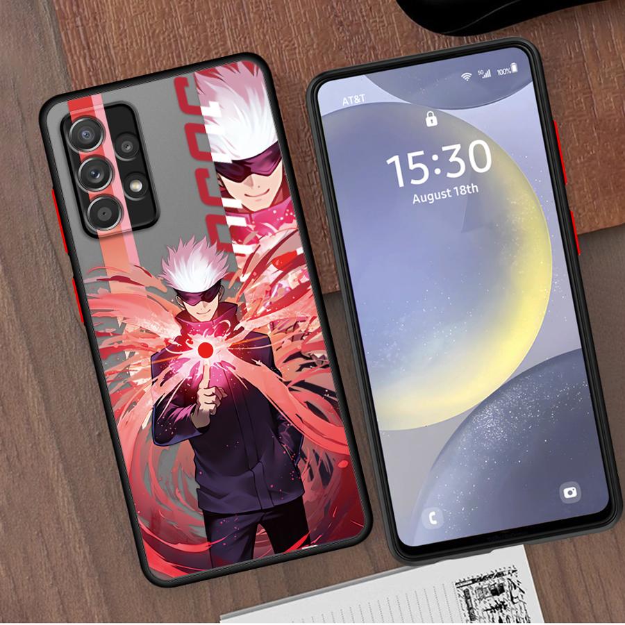 Чехол Jujutsu Kaisen для Samsung Galaxy A04e A12 A03 A70 A01 Core A13 A04s A11 A14 A10s A50 A02 с мягким краем A05 A20 A03s A20s A02s