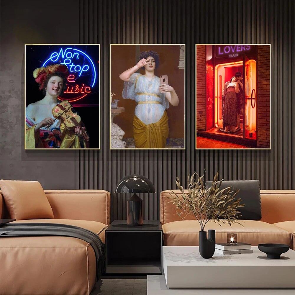 Жемчужная девушка лежит в ванне, холст, картина, забавные селфи, женские постеры для бара, кафе, клубной комнаты, современные декоративные фотографии для дома без рамки