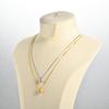 Fashion Jewelry Moissanite 1ct 2ct 3ct Round Gold Plated 925 Sterling SilverVVS Moissanite Pendant Necklace with Gra Certificate