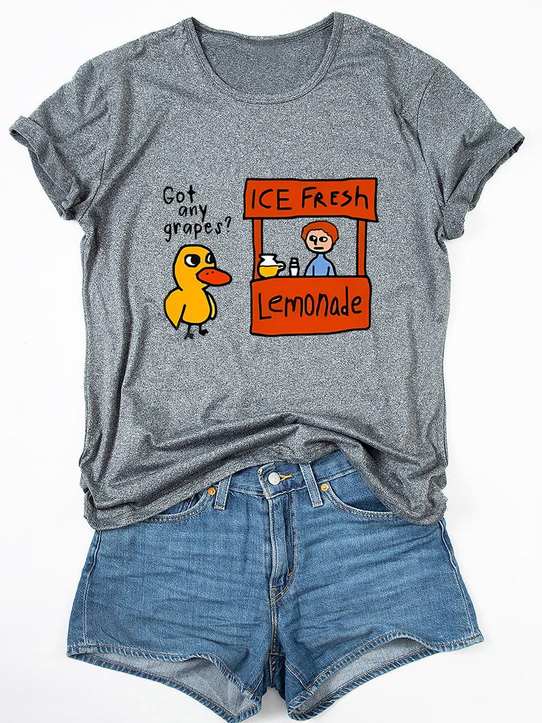 Got Any Grapes?" Graphic Tee - Soft Breathable & Comfortable Short Sleeve T-Shirt for Men  shirts for women  t shirts