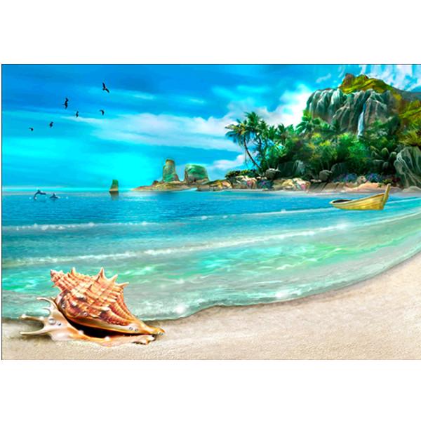 DIY Алмазная вышивка Отражение воды 5D Полный круг Алмазная картина Современное животное Вышивка крестом