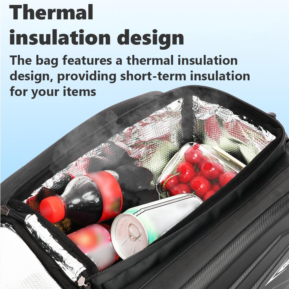 Сумка на заднее сиденье жесткого велосипеда, водонепроницаемая сумка на багажник велосипеда со светоотражающими полосками для задней стойки велосипеда