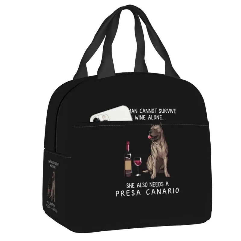 Бишон фризе и вино смешная собака портативный ланч-бокс водонепроницаемый питомец щенок термо-кулер для еды изолированная сумка для ланча офис работа