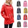 Women's Cotton Hooded Windbreaker Women's Spring And Autumn Large Size Loose Solid Color Clothing Women's Jacket