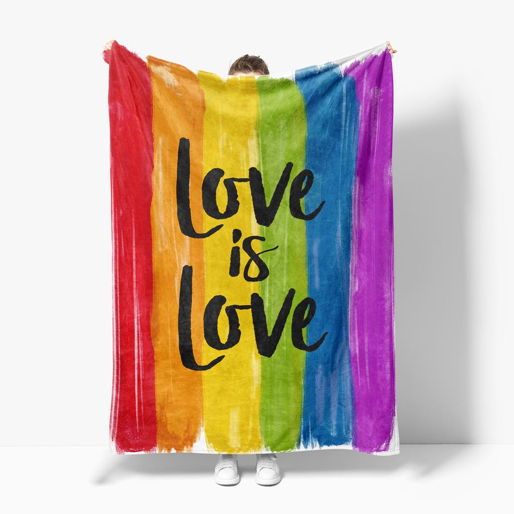 Радужное одеяло, красное, синее, желтое, абстрактное, волосатое, зимнее покрывало, ковер, геймерское кресло, детское одеяло для дивана