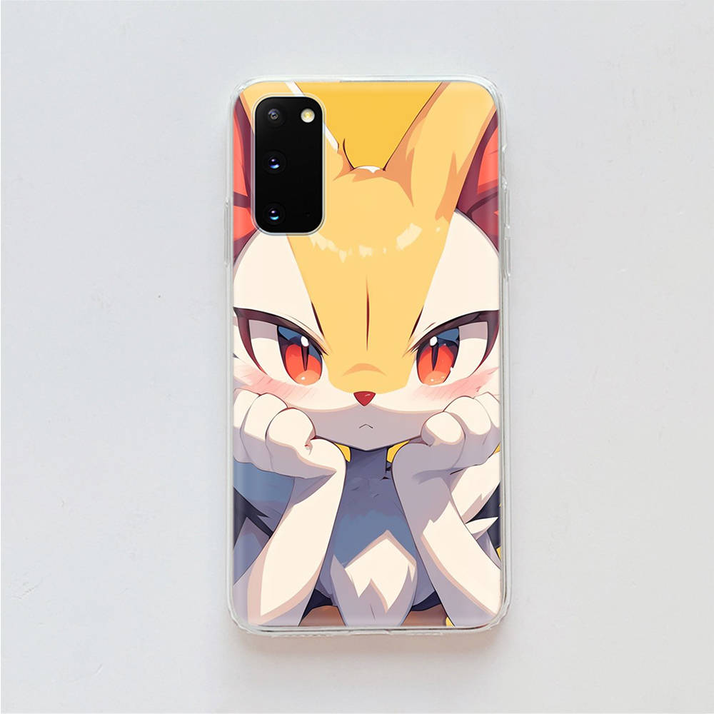 AP4 Fennekin Pokemon Прозрачный чехол для Samsung A04 A14 A23 A34 A54 M23 M33 M52 M53 Realme 10 9 C30S C35 C55 VIVO Y02 Y21 Y33S Y51 X80 V25 Чехол