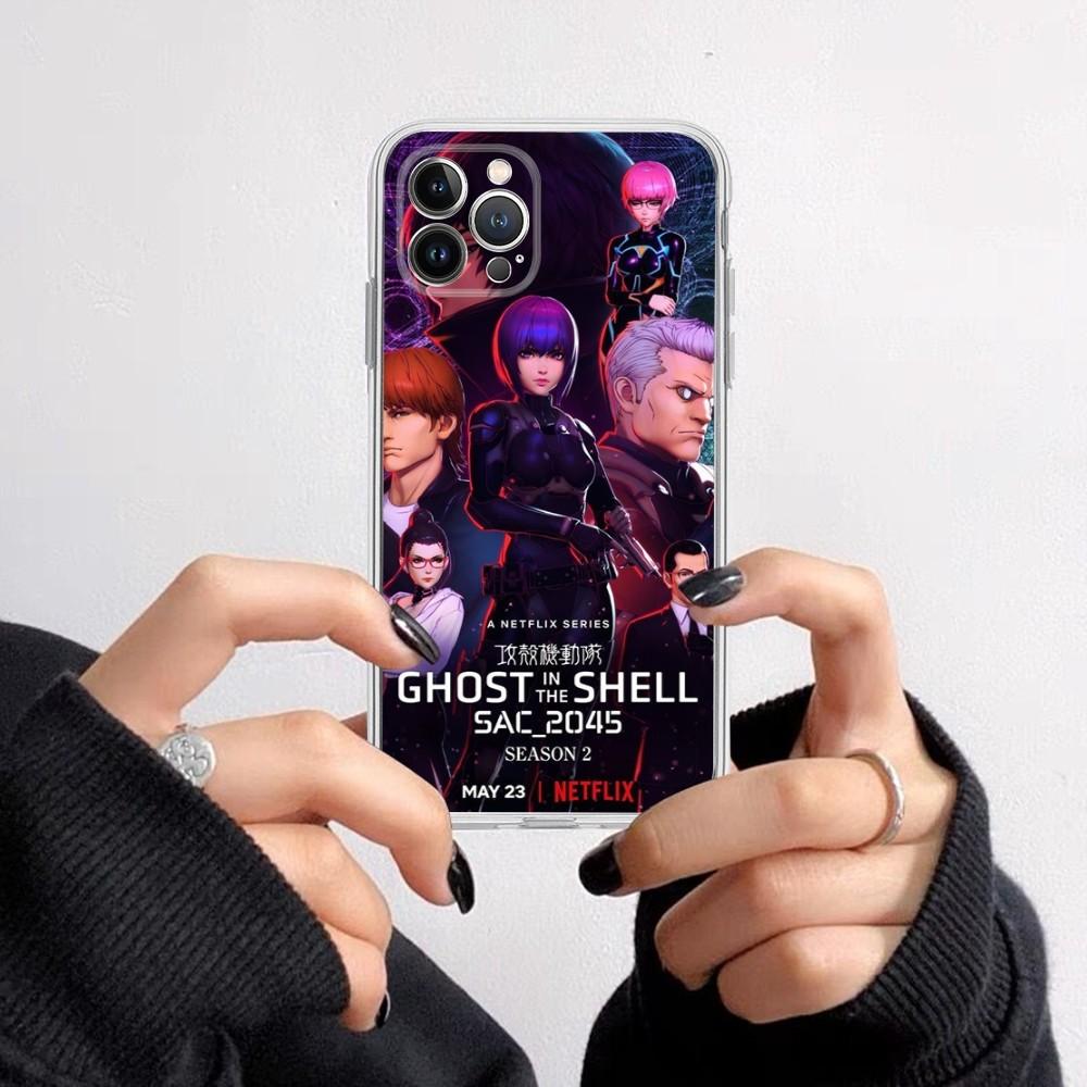 Ghost in the Shell Phone Case for iPhone 16 15 8 7 6 6S Plus X SE XR XS 14 11 12 13 Mini Pro Max Mobile Case